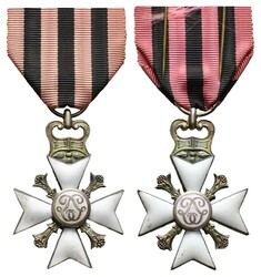 Belgien, Zivil-Dekoration, 2 Klasse, Silber und Emaille, am Band, ...