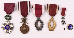 Belgien, Kleines Konvolut vom Orden der Krone, bestehend aus ...