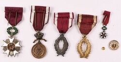 Belgien, Kleines Konvolut vom Orden der Krone, bestehend aus ...