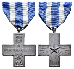 Italien, Croce al merito di guerra (Kriegsverdienstkreuz), Bronze, am ...