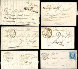 140090: France, Departement Ariège (9) - Cancellations and seals