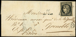 140160: France, Departement Charente (16) - Cancellations and seals