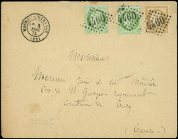 140240: France, Departement Creuse (23) - Cancellations and seals