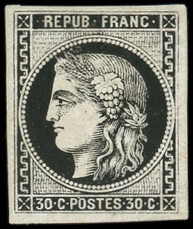 Essais 47 : 30c. noir, TB