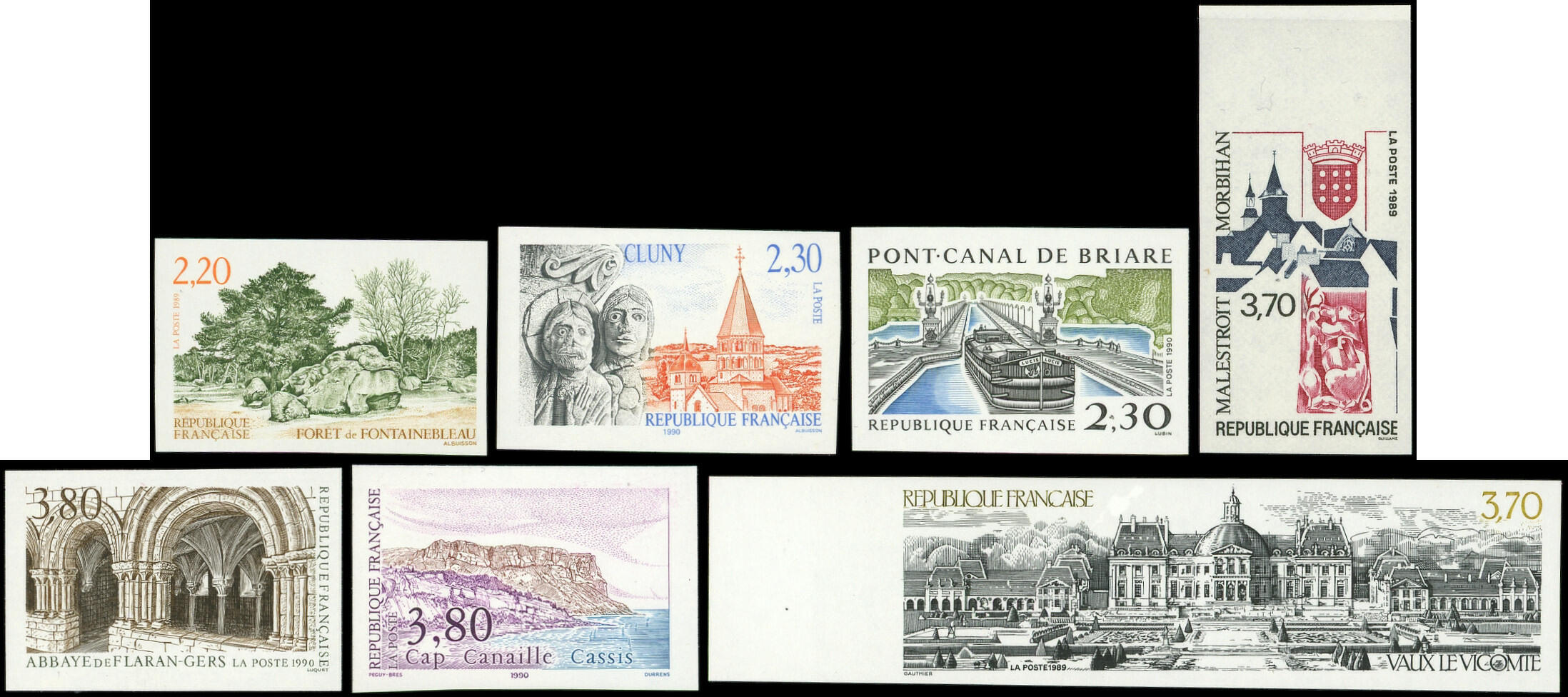 2586/88 et 2657/60 Séries Touristiques 1989 et 1990, TB (Catalog ...