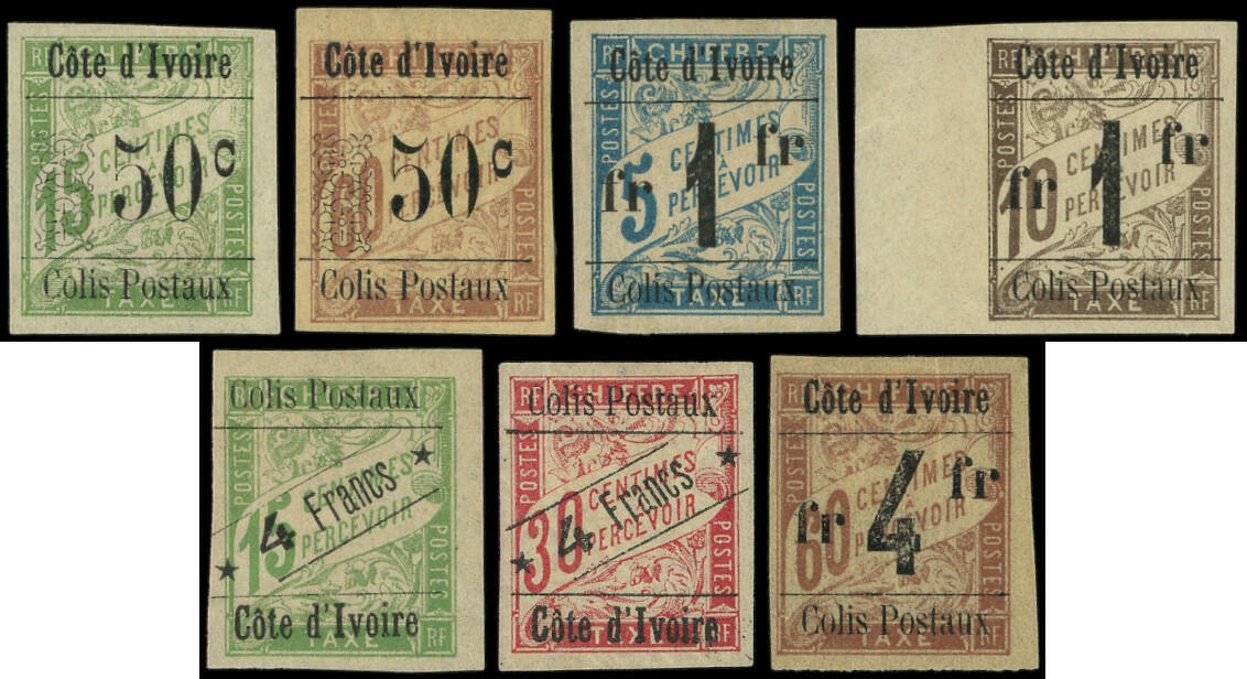 COTE D'IVOIRE Colis Postaux 5/11 : 2ème série de 1903, TB (Catalog ...