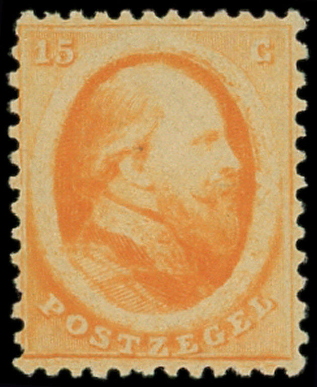 PAYS-BAS 6 : 15c. orange, TB. Br (Catalog value 1400,-)
