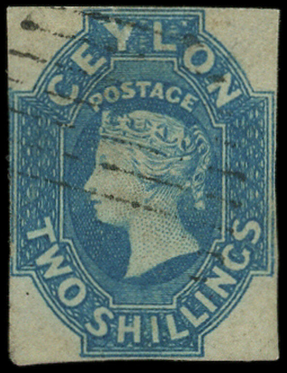 CEYLAN 11 : 2s. bleu, obl., 2e choix, B/TB. C (Catalog value 2000,-)