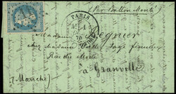 N°29B obl. Etoile 11 s. LAC, càd R. St Honoré 1/10/70, arr. ...