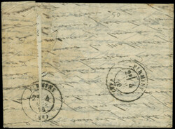 Taxe 30 DT s. LAC du 21/10/70, passage PROVINS 30/10 et arr. FIRMIGNY ...