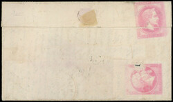Boules de Moulins N°29 et 32 obl. GC 1847 s. LAC, càd T16 ISSOUDUN ...