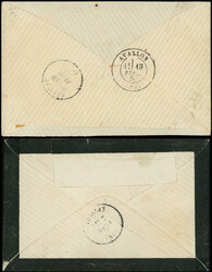 Guerre de 1870 N°29B obl. GC 347 Les Batignolles et Etoile 18 R. ...