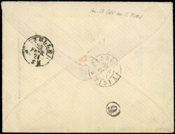 Guerre de 1870 N°28B et 29B obl. PC du GC 532 s. Env., càd BORDEAUX ...