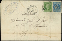 2565020: Frankreich Empire gezähnt 1862