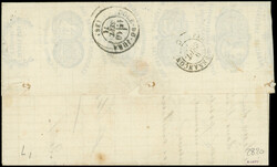 N°37, 39C et 40B PAIRE, jolie nuance foncée, obl. GC 1764 s. LAC, ...