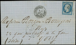 2565015: Frankreich Empire ungezähnt 1853