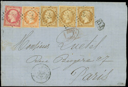 2565020: Frankreich Empire gezähnt 1862