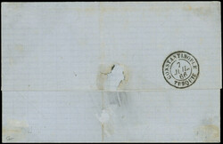 N°22 PAIRE obl. càd INDUS 30/6/66 s. LSC, arr. CONSTANTINOPLE 7/7, ...