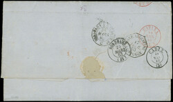 N°17B 2 ex. dont 1 touché obl. ANCRE s. LAC de BUENOS AYRES 13/2/63 ...