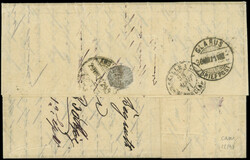 N°46B effl. et 48a obl. GC 5080 s. LAC, càd ALEXANDRIE 22/8/71, arr ...