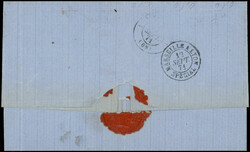 N°43B (2 ex. dt l'un effl.) et N°47 PAIRE (1 t. touché) obl. GC ...