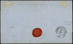 N°13A BANDE de 6, inf. froiss. s. 1 ex., obl. PC 3708 s. LSC, càd ...