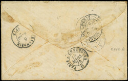 N°53 déf. et N°60C obl. GC 5089 s. Env., càd JAFFA 3/3/76 et ...