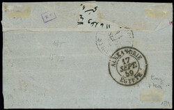 N°13A (2) et 16 (2) obl. PC 3769 s. LAC, càd LATAQUIE 11/9/59, arr. ...