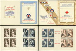 966/67, 1006/07 et 1055, 3 carnets Croix Rouge de 1953-55, TB ...