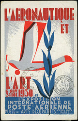 6d 1f.50 carmin, E.I.P.A. 30 et vignette bleue de l'Expo obl. ...