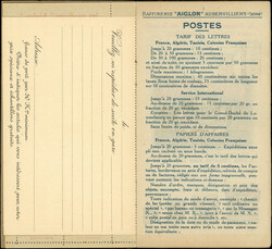 138-CP1 Semeuse Camée, 10c. rouge, n°138d, T IC, AIGLON, carnet de ...