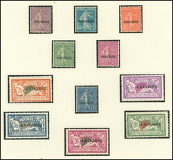 ANDORRE 1/23 : Première série, sur FA Moc, TB (Catalog value 1375,-)