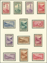 ANDORRE 24/45 et 46 : Sites et Monuments 1932 et 20 sur 50c. lie de ...
