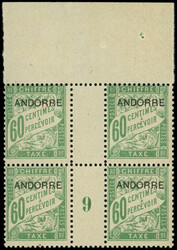 1670: 安道爾法國郵局 - Postage due stamps