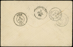 COCHINCHINE CG N°3 et 5 (marges courtes) obl. Los. CCH s. Env., càd ...