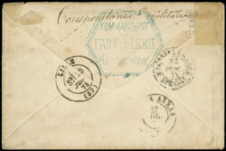 COCHINCHINE CG N°8 (touché à gauche) et N°12 Cérès 20c. bleu ...