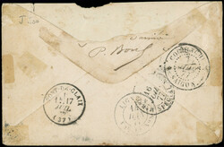 COCHINCHINE CG N°23 obl. càd CORR. D.ARM. VINH-LONG 11/6/77 s. Env. ...