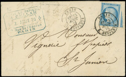 COCHINCHINE CG N°23, 25c. bleu obl. càd R. Serpente 23/8/76 s. LAC, ...