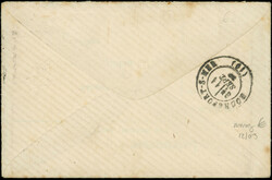 INDE CG N°23a : 25c. bleu T III obl. Losange INDE s. Env., càd ...