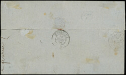 INDE CG N°6 : 80c. rose obl. Los. de 81 points s. LSC, càd ...