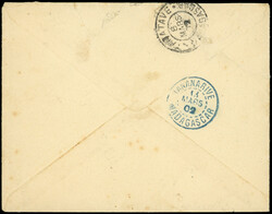 MADAGASCAR 44 : 15c. gris obl. càd FENERIVE 6/3/02 s. Env., arr. ...