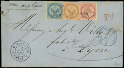 MARTINIQUE CG N°4/6 obl. Los. MQE s. LAC, càd MARTINIQUE ST PIERRE ...