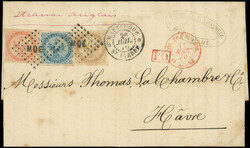 MARTINIQUE CG N°3/5 obl. Los. MQE s. LAC, càd MARTINIQUE ST PIERRE ...