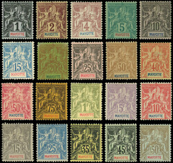 MAYOTTE 1/31 : pays complet, TB (Catalog value 899,-)