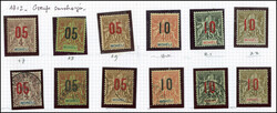 MOHELI 1/15 : la série obl., N°17/22 * et obl., TB (Catalog value ...