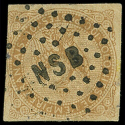 NOSSI-BE CG N°3 : 10c. bistre obl. Los. NSB, 2 plis, frappe TTB ...