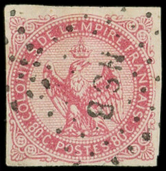 NOSSI-BE CG N°6 : 80c. rose obl. Los. NSB, TB (Catalog value 530,-)