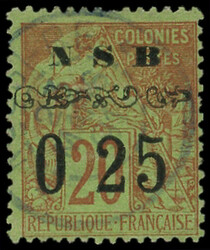NOSSI-BE 13 : 0 25 sur 20c. brique sur vert, obl., TB. Br (Catalog ...