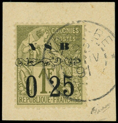 NOSSI-BE 15 : 0 25 sur 1f. olive, obl. s. fragt, TB. C (Catalog value ...