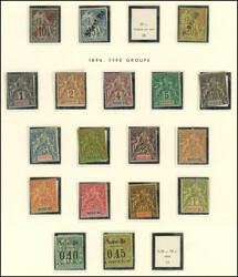 NOSSI-BE 23/24, 26, 27/39 et Taxe 15/16, TB (Catalog value 618,-)